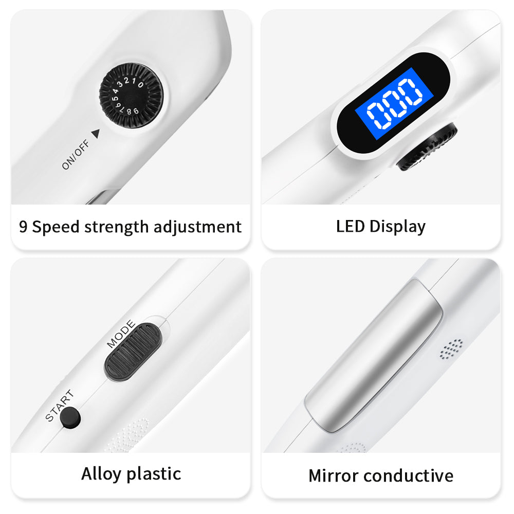 Electronic Acupuncture Pen Meridian Acupoints Finder Electric Acupressure Point Muscle Massage Pulse Therapy Tool for Pain Relief Rechargeable