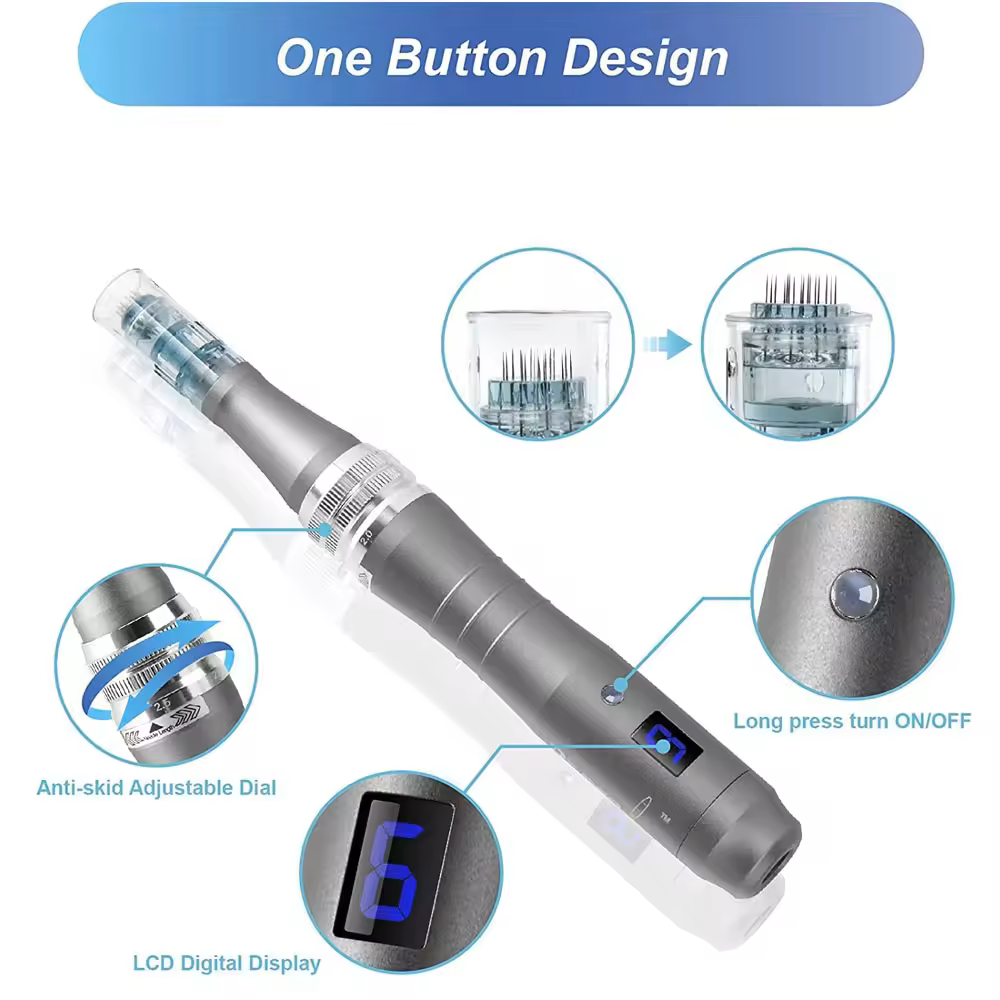 Wireless Dr.Pen Ultima M8 Microneedling Derma Pen 6-Speed Adjustable 0-2.5mm Depth Home Salon Skin Rejuvenation Mesotherapy Tool