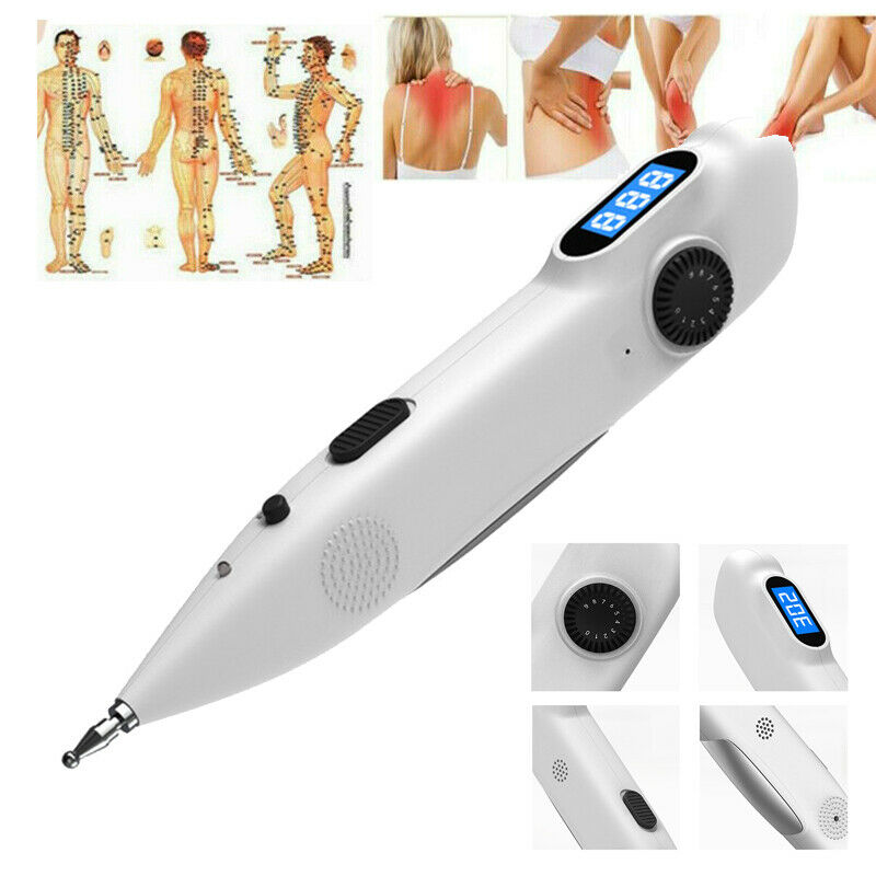 Electronic Acupuncture Pen Meridian Acupoints Finder Electric Acupressure Point Muscle Massage Pulse Therapy Tool for Pain Relief Rechargeable