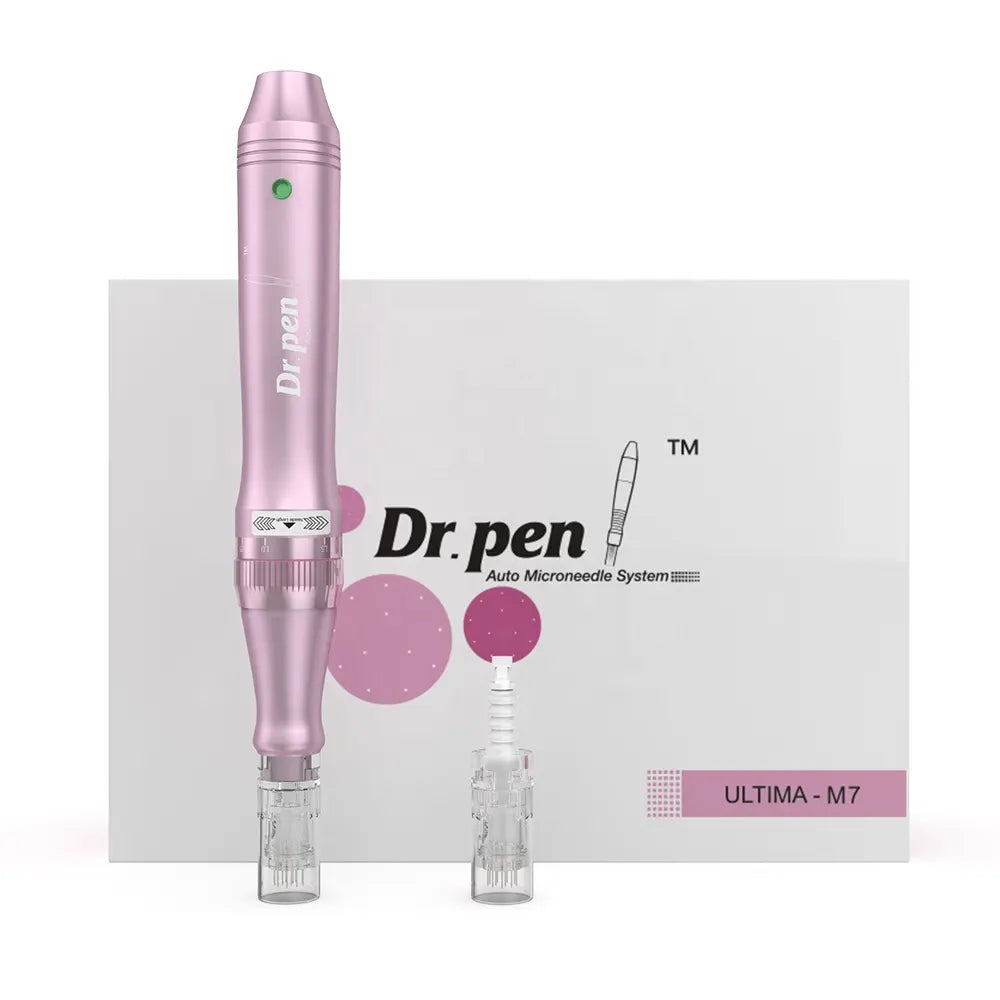 Wireless Pink Dr.Pen Ultima A6 Microneedling Derma Pen 5 Speed 0-2.5mm Depth Home Salon Anti-Aging Skin Rejuvenation Tool