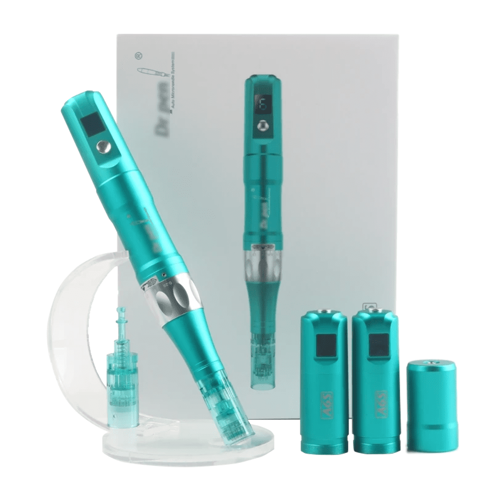Professional A6S Electric With 2pcs Cartridges For Face Acne Scars Skin Care Tool Kit