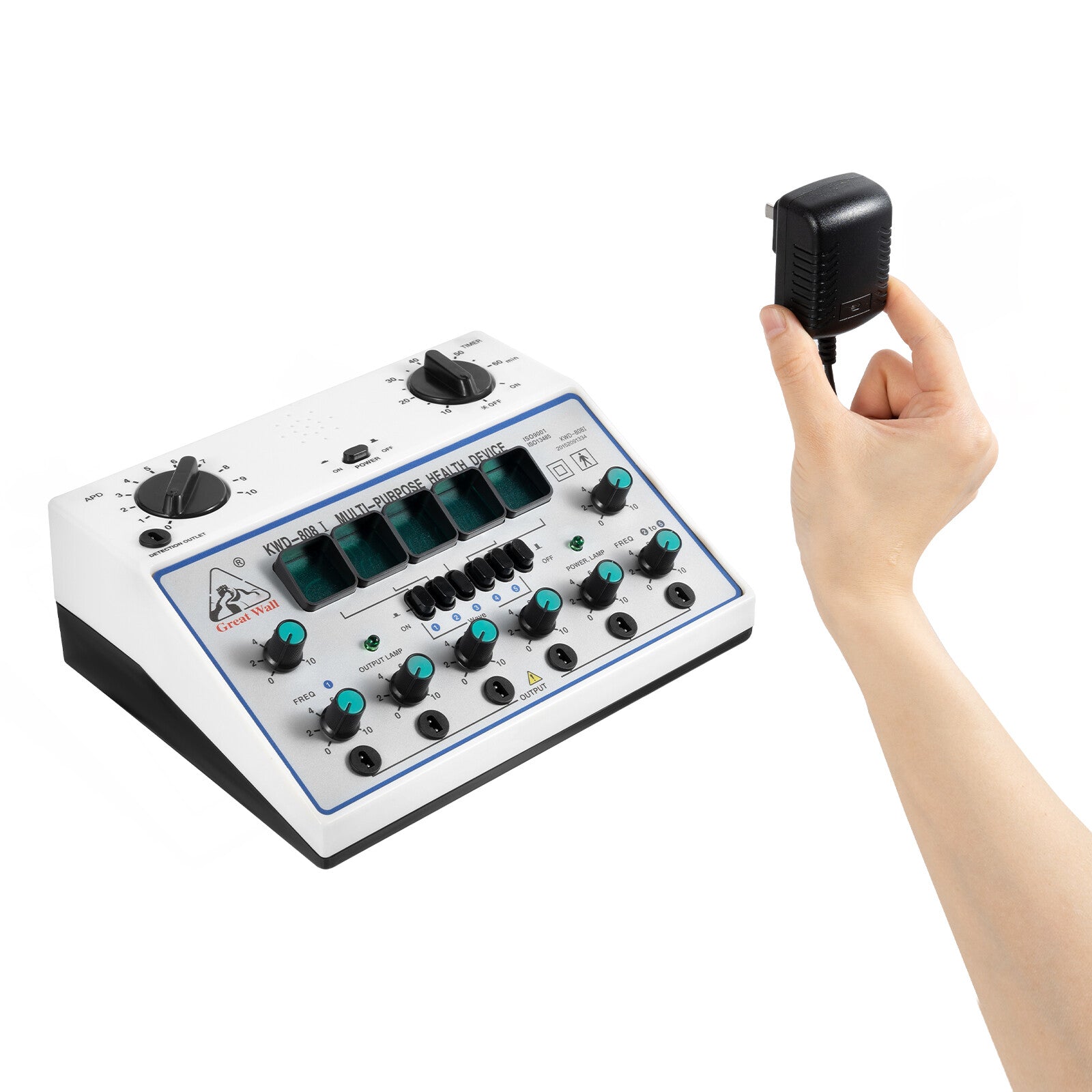KWD-808I 6 Channel Output Patch Massager Care Kit Digital Electroestimulador Muscular Electric Acupuncture Stimulator Machine