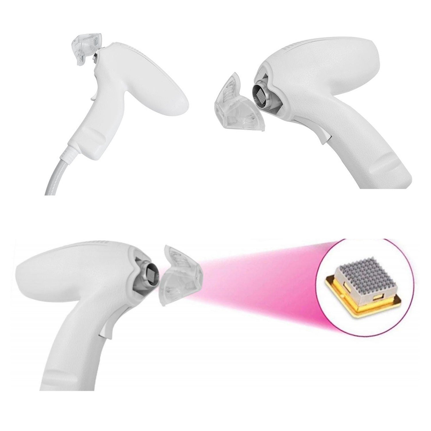 2 Handles Tixel Thermal Fractional Machine, Salon Skin Resurfacing Device for Stretch Mark, Scar & Wrinkle Removal Treatment