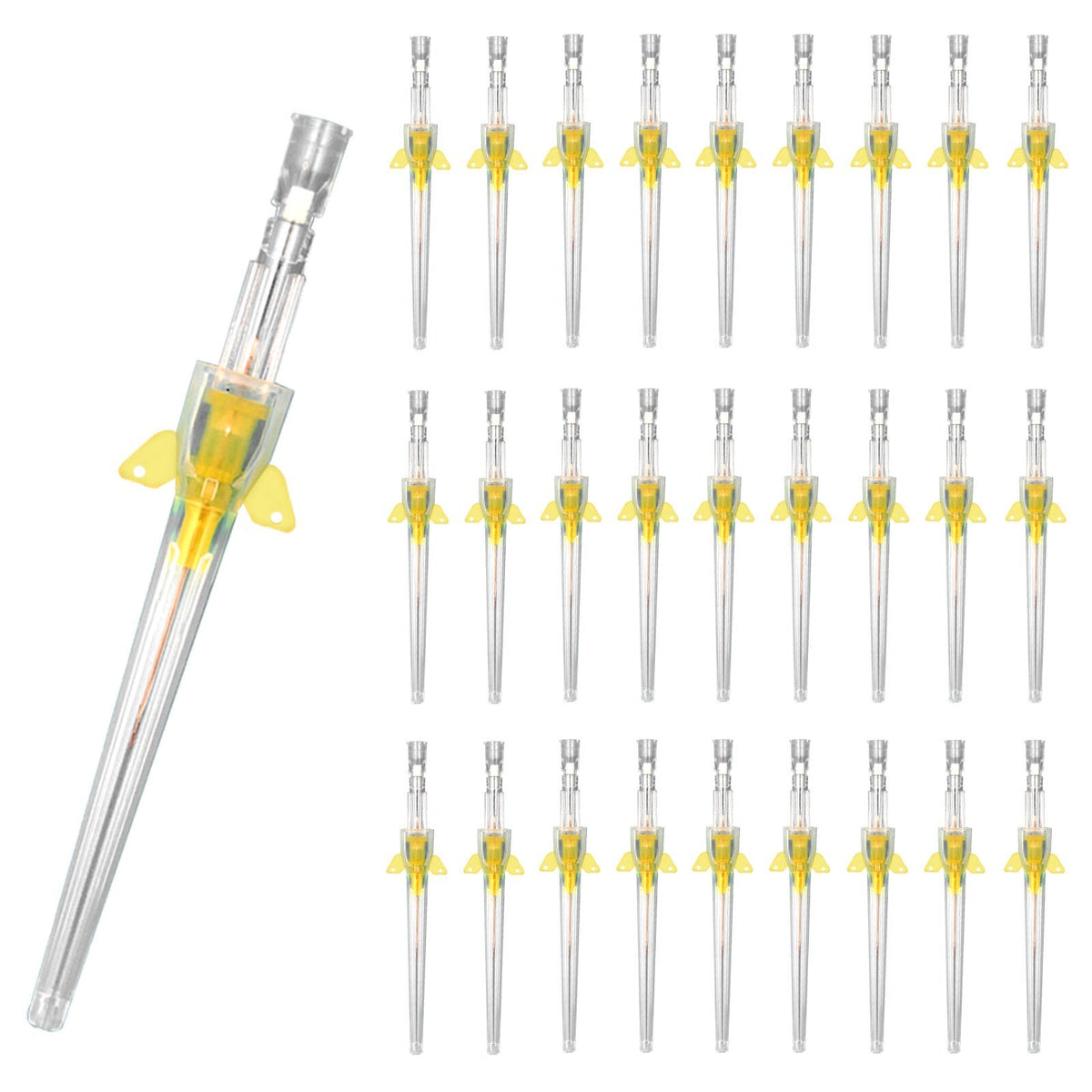 50PCS Veterinary Indwelling IV Catheter Needle 20G‑26G Disposable Animal Intravenous Cannula for Pet Dog Cat Infusion Veterinary Clinic Supply