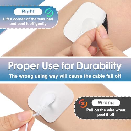 20/40PCS Replacement 3.5mm Snap 2x2" Self-Adhesive TENS Unit Electrode Pads Compatible with TENS Devices with 3.5mm Connector