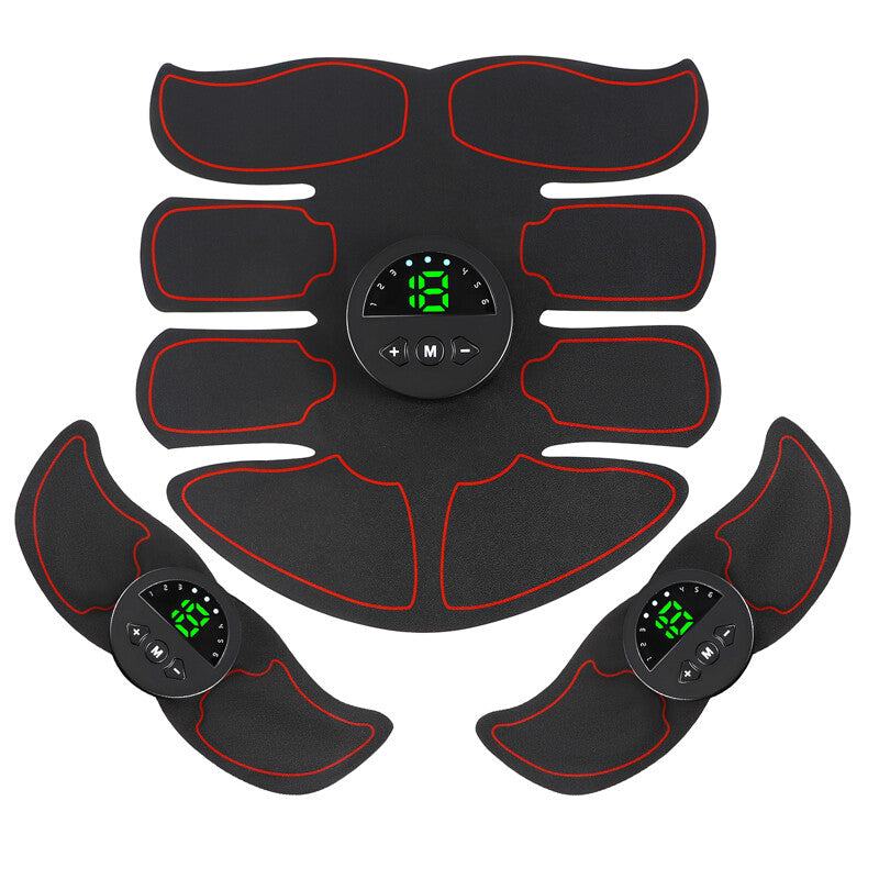 Electric Abdominal Muscle Toning Trainer ABS Stimulator Toner Fitness Binder Gym Belt Body Shaper Massager Home Use