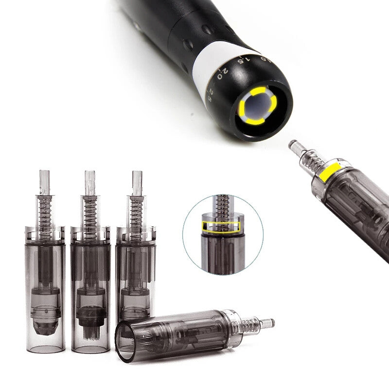 A7 Derma Pen Cartridge Needle Replacement Parts Bayonet Microneedling 12/24/36/42 Pin Dermapen Microneedle MTS Tips