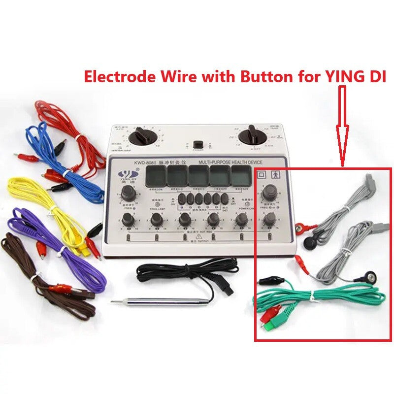 KWD-808I Electroacupuncture Device Clips, Wires, Original Accessories, Power Adapter Output Line, Snap-on Patch
