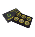 6Pcs Quantum Shield Anti Radiation Stickers EMF Protection Sticker for Phone Laptop Electronic Devices (Gold/Silver)