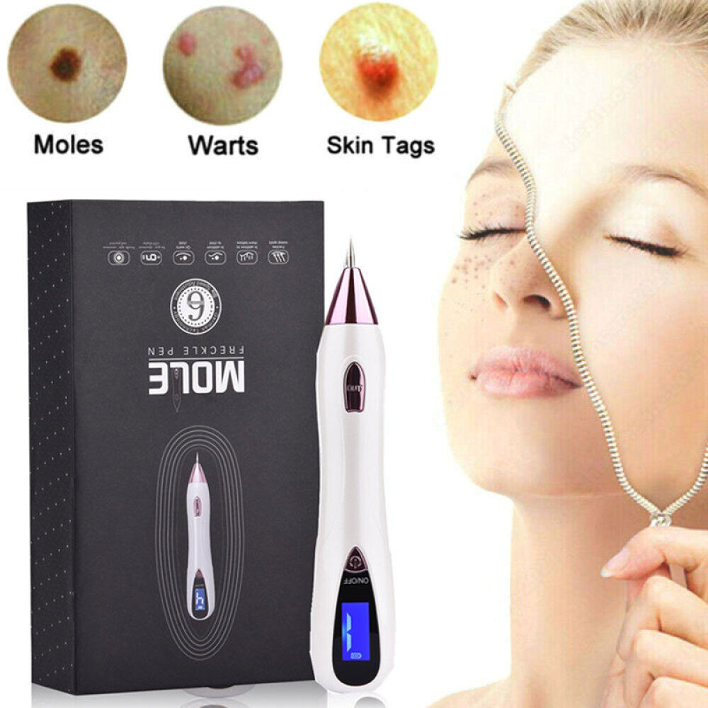 LCD Laser Skin Tag Freckle Wart Dot Mole Remove Pen Dark Spot Tattoo Removal USB Multi Function Beauty Equipment