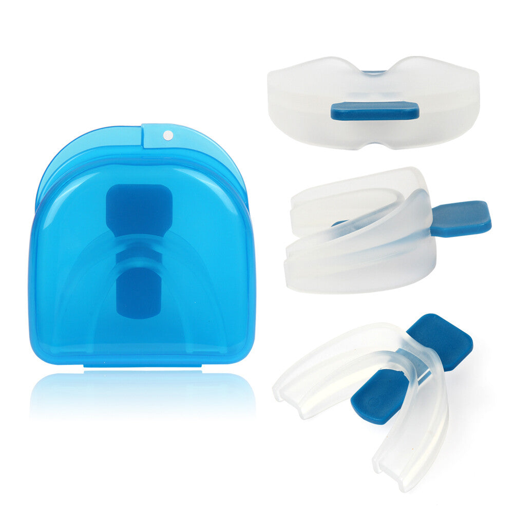 Anti Snore Mouthpiece Stop Snoring Aid Sleep Apnea Solution Comfortable Night Guard Dental Device Prevent Teeth Grinding Jaw Alignment Tongue Stabilizer Snore Stopper