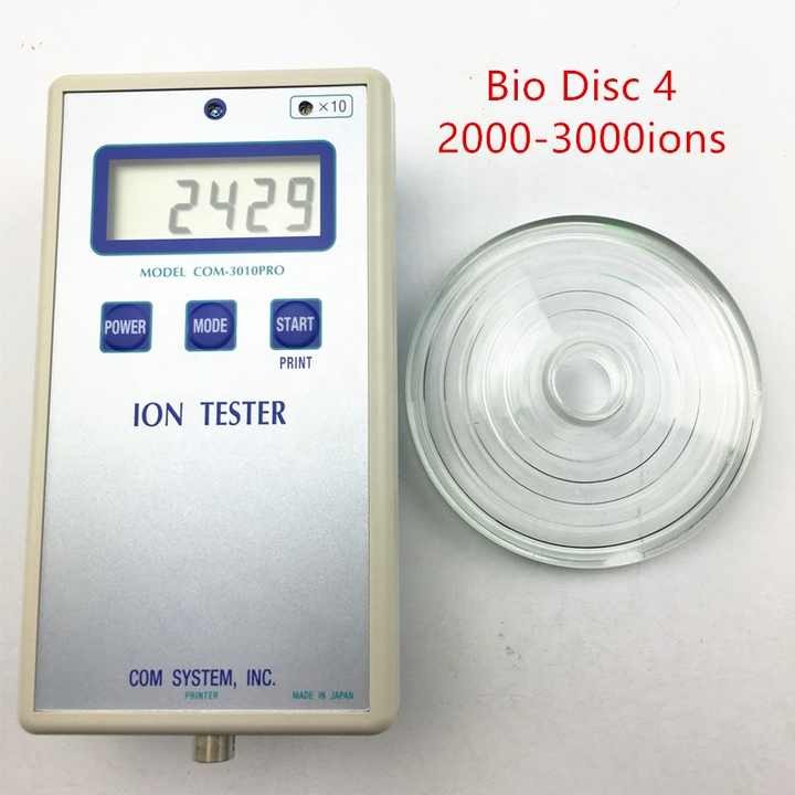 Scalar Bio Energy Bio Disc 4 Quantum Glass Energy Disk Negative Ion Water Purify Bio Disc Health Care With Gift Box