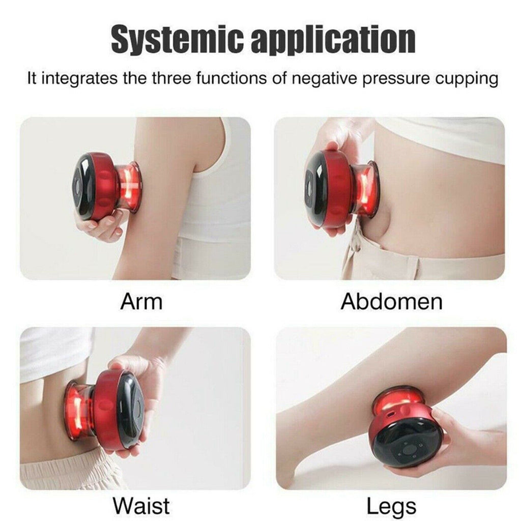 Electric Cupping Massager Smart Vacuum Cupping Therapy Device with Digital Display Heating Rechargeable Body Scraping Massage Machine