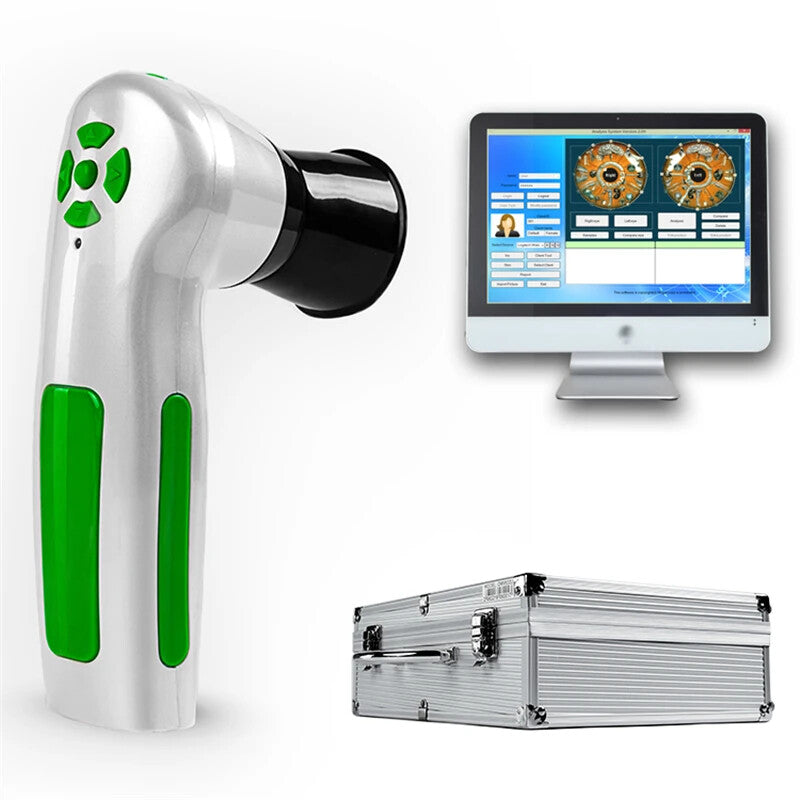 Portable Handheld Iris Scanner 12MP Digital Iriscope Analyzer Iridology Appliance Eye Camera Iris Scanner