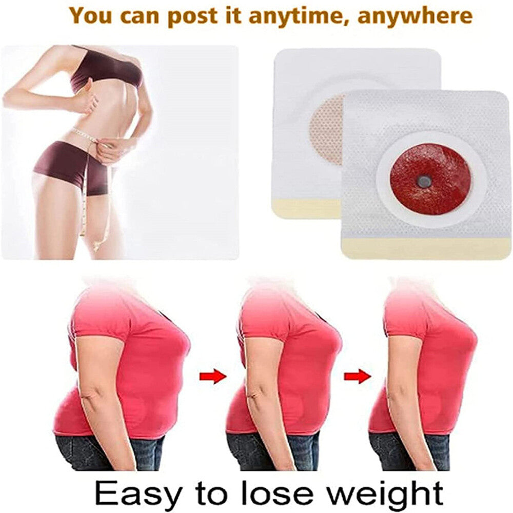 60/120 Pcs Magnetic Slim Navel Patches Natural Herbal Belly Fat Burning Sticker Body Shaping Weight Loss Slimming Patch Kit