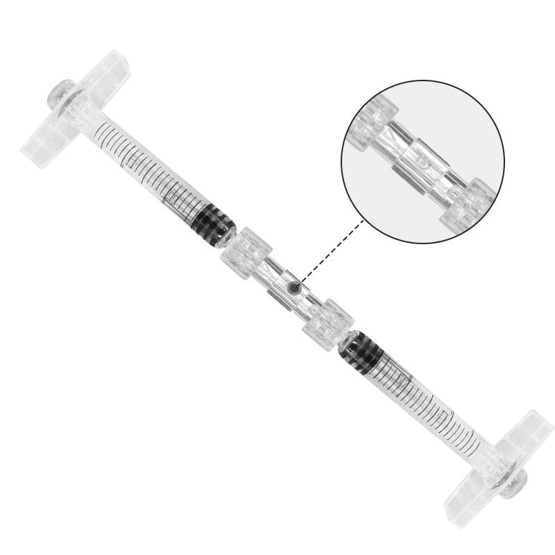 Female Luer Lock Connector Clear Plastic Medical Straight Through Luer Adapter for IV Extension Set Fluid Transfer Tubing