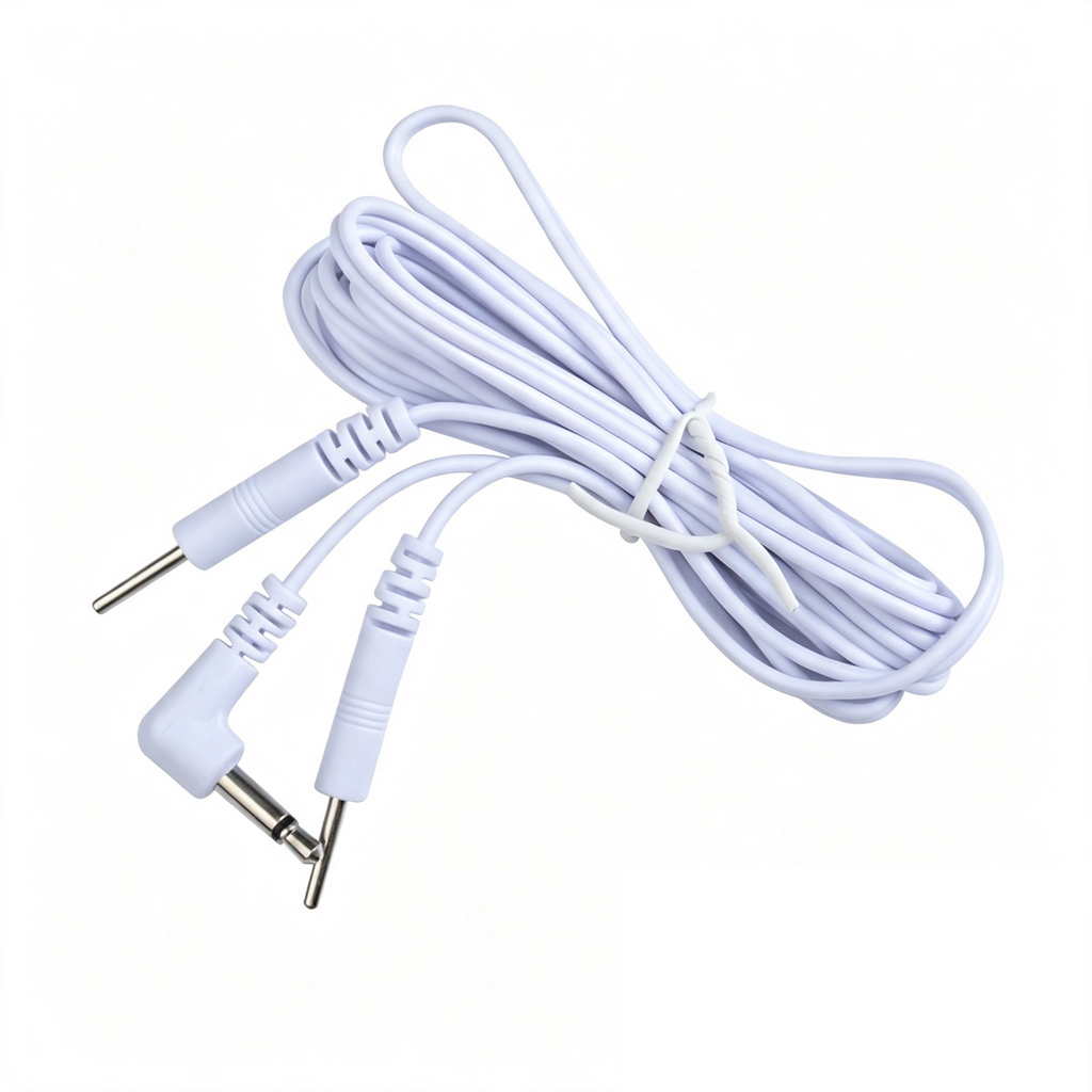 2PCS Electrode Wire Cable 3.5mm or 2.5mm Plug Jack TENS Lead Wire with 2mm Pin Electrode Cables for Massage EMS Stimulation Machine