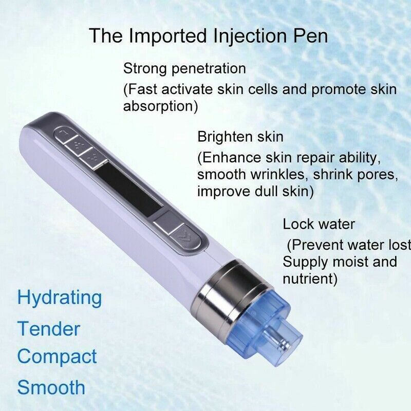 Portable 3D Smart Injection System Painless Multi Needle Mesogun for Electroporation Mesotherapy ABS Material