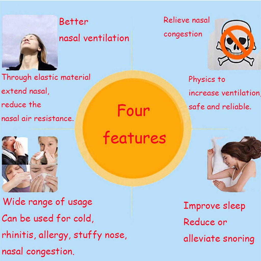 Better Breath Nasal Strips Right Way Stop Snoring Anti Snore Nose Strip Easier Better Breathing Good Sleeping Patches