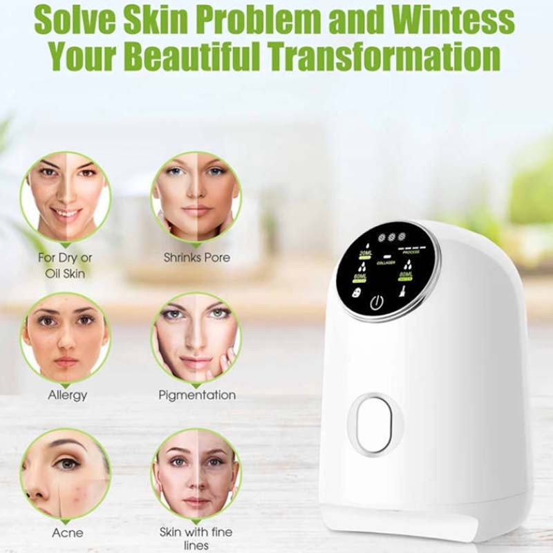 Personal Automatic Vegetable Fruit Face Mask Maker Home Use DIY Making Auto Facial Mask Beauty Machine
