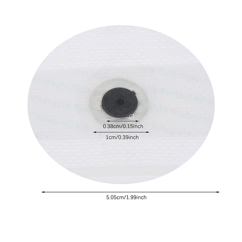 50PCS Disposable Self Adhesive Non-Woven Electrodes Pads ECG EKG for Tens Acupuncture Physiotherapy Machine Portable Handheld Adult