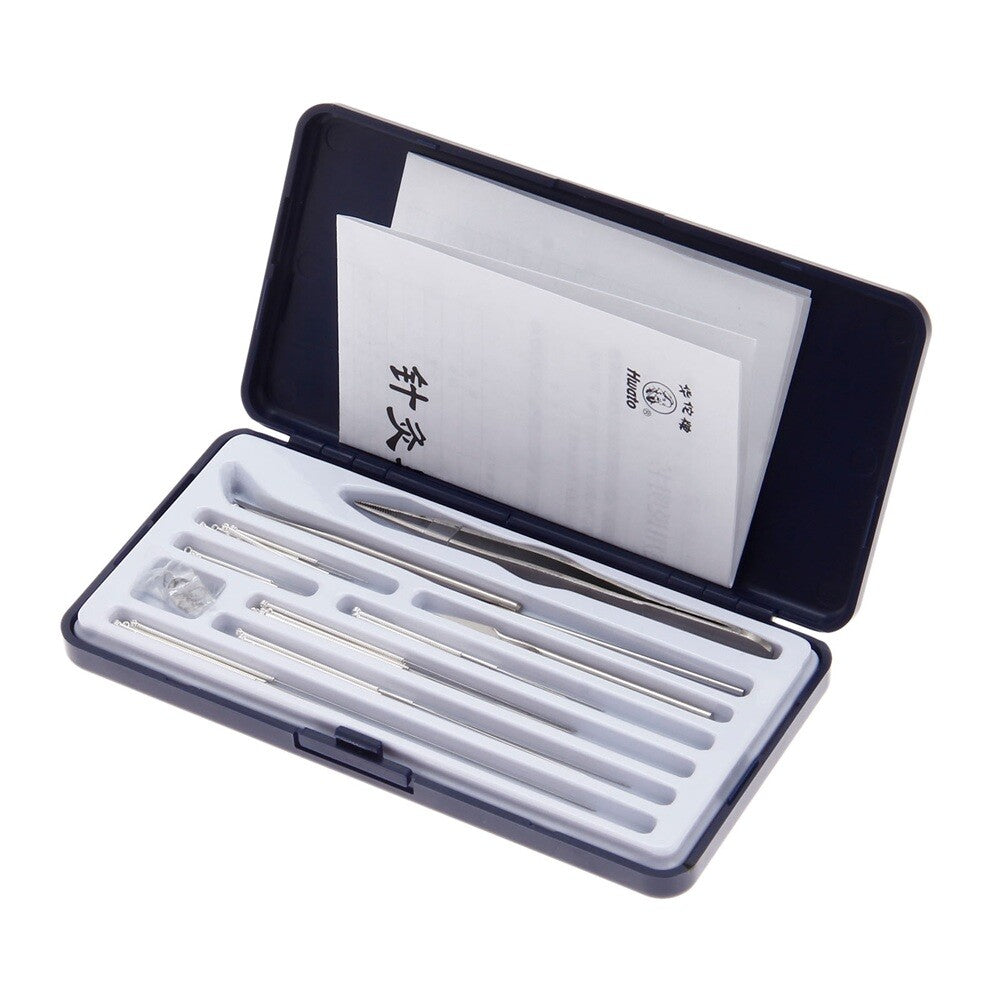 Stainless Steel Acupuncture Instrument Set Professional Acupuncture Tools Kit with Storage Box for Acupuncture Practitioners