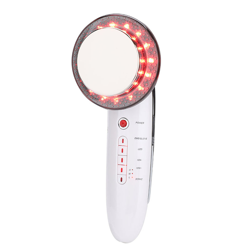 6 In 1 EMS LED Galvanic Ion Machine Ultrasonic Body Slimming Skin Tightening Fat Burning Anti Cellulite Massager