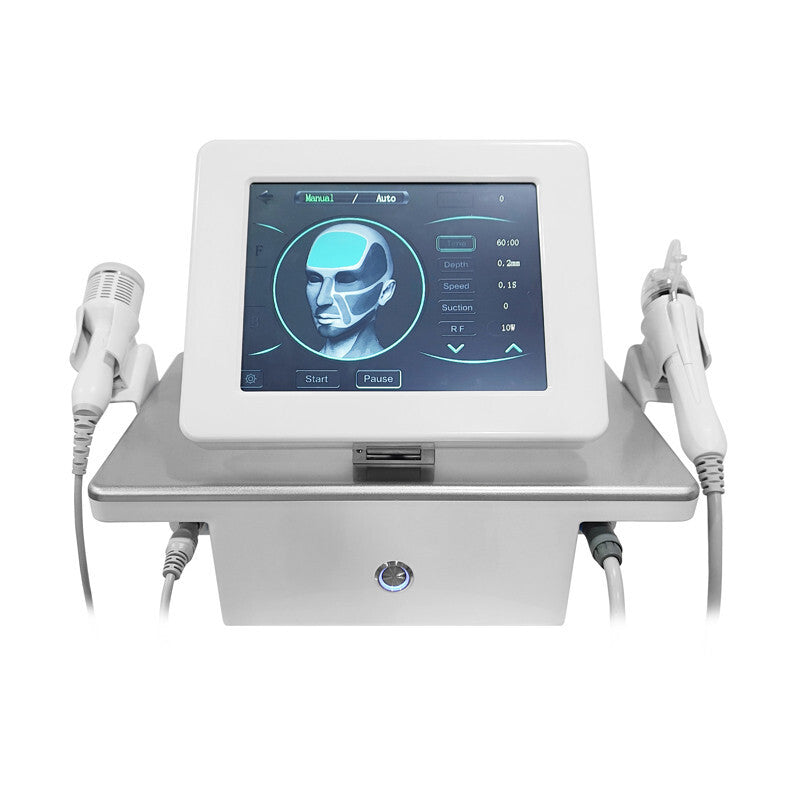 2 In 1 Fractional RF Microneedling Machine With Cold Hammer, Adjustable Depth RF Skin Tightening Device For Salon Wrinkle & Scar Removal
