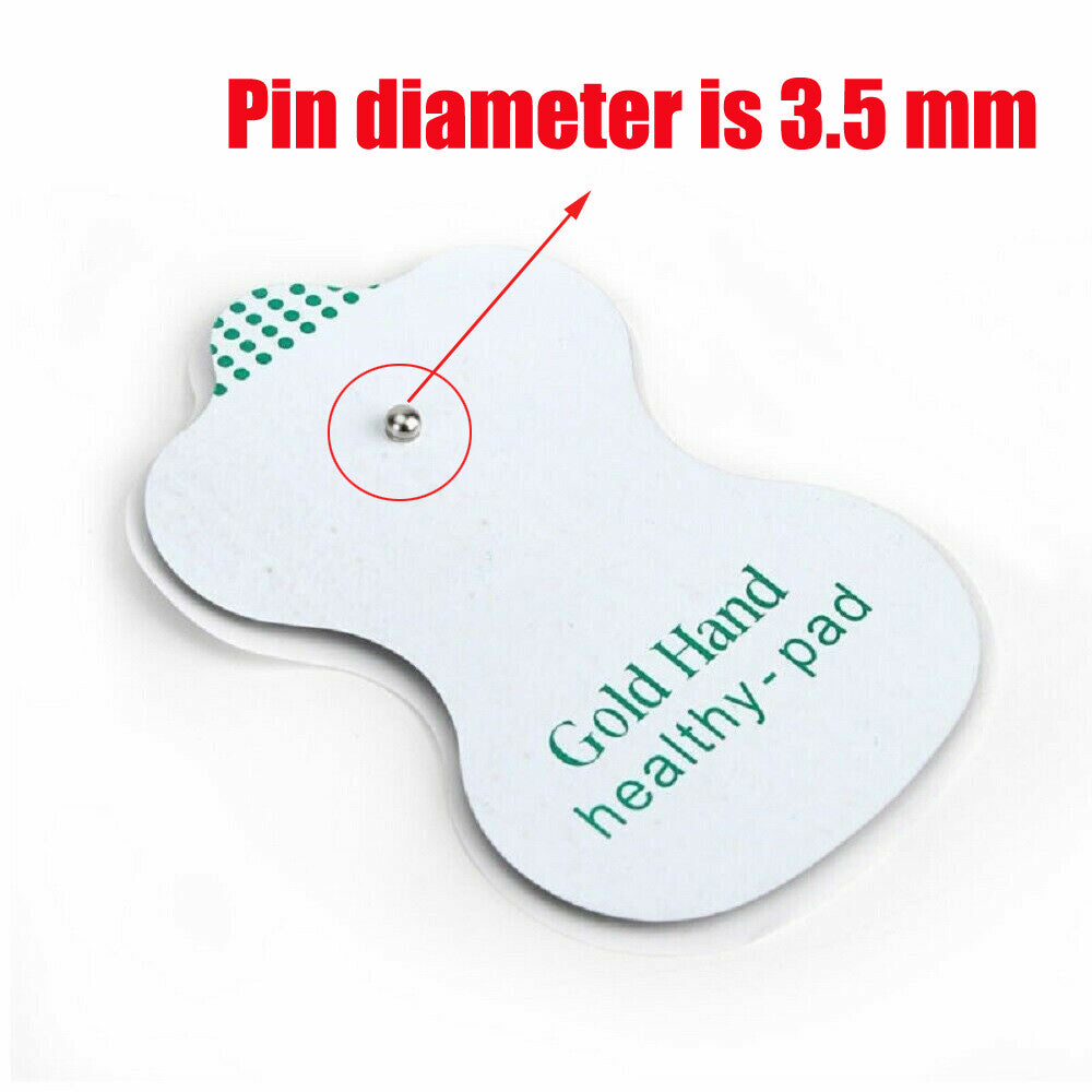 10/20/50 PCS Snap On Replacement Gourd-shaped Electrode Pads for E.M.S TENS  Unit Pulse Massager Digital Therapy Machine