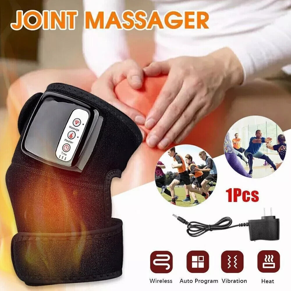 3 In 1 Knee Joint Physiotherapy Massager Pneumatic Air Compression Heating Vibration Leg Pain Relief Support Machine Home Use
