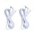 2PCS Electrode Wire Cable 3.5mm or 2.5mm Plug Jack TENS Lead Wire with 2mm Pin Electrode Cables for Massage EMS Stimulation Machine