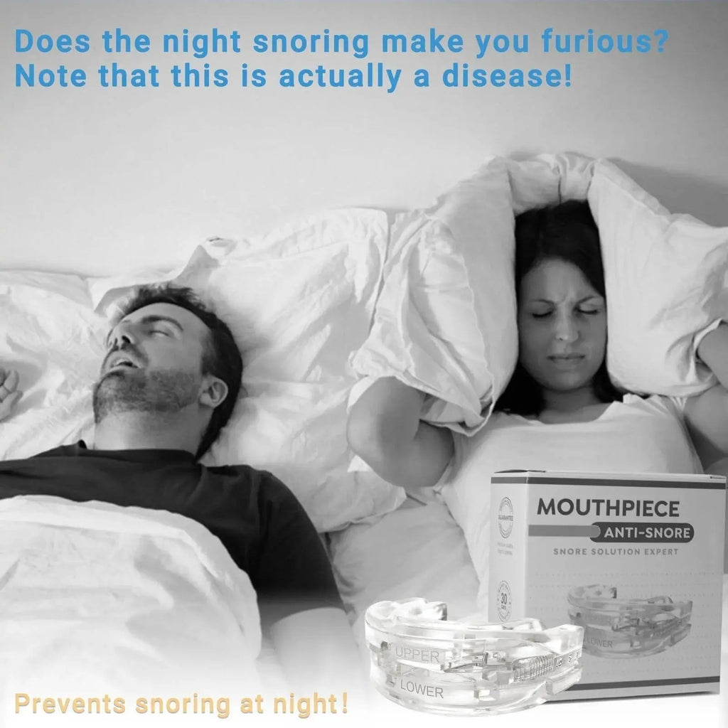 Stop Snoring Mouthpiece Sleep Apnea Guard Bruxism Anti Snore Pure Grind Aid Tray