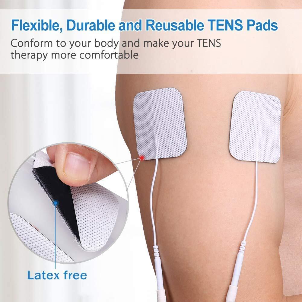 40/80 PCS Reusable TENS Electrode Self-adhesive Pads EMS Replacement Unit 7000 3000 2x2 Muscle Stimulator BULK