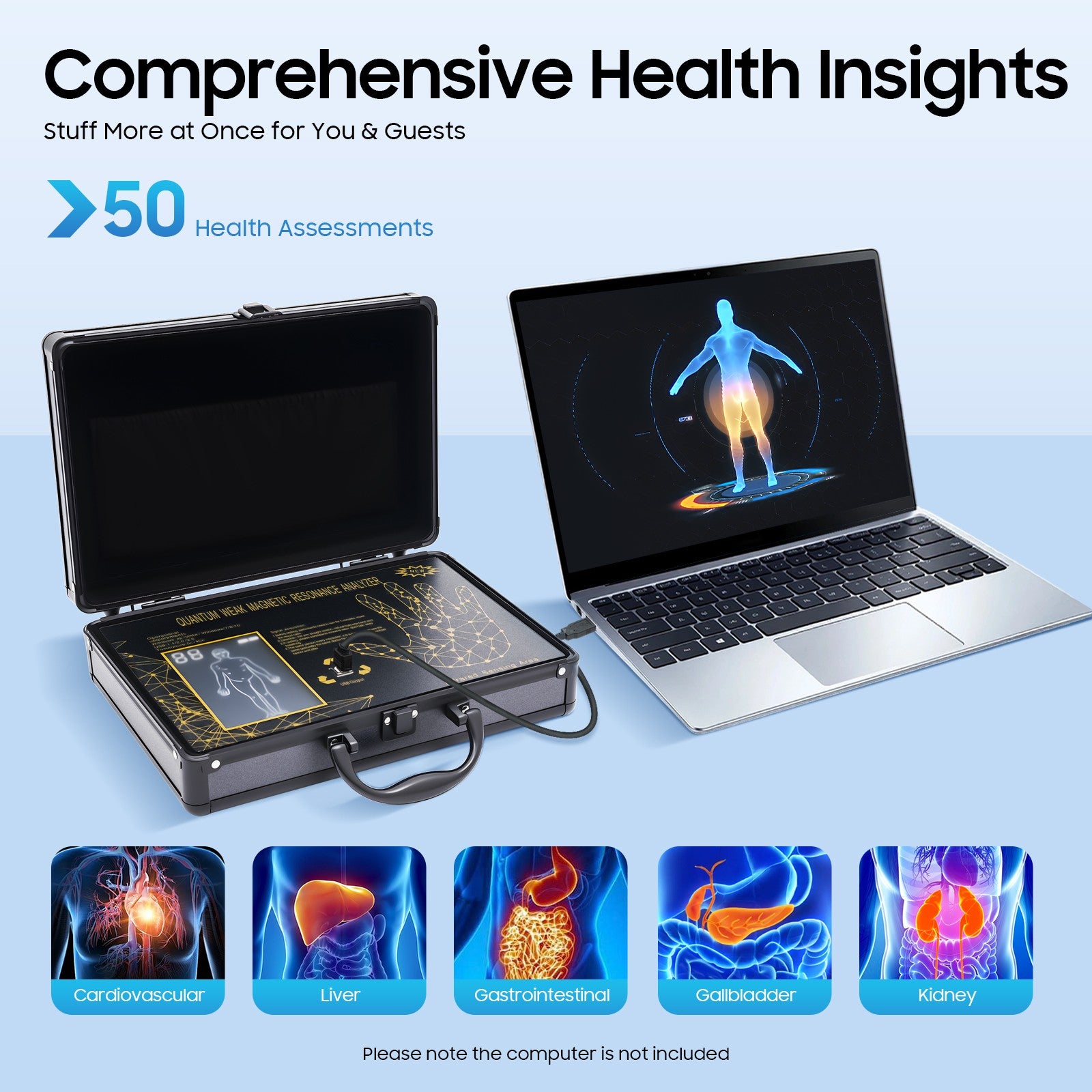 6th Gen Quantum Magnetic Resonance Body Analyzer, Quantum Analyzer Machine, Full-Body Scanner, Health Detector, Palm Touch