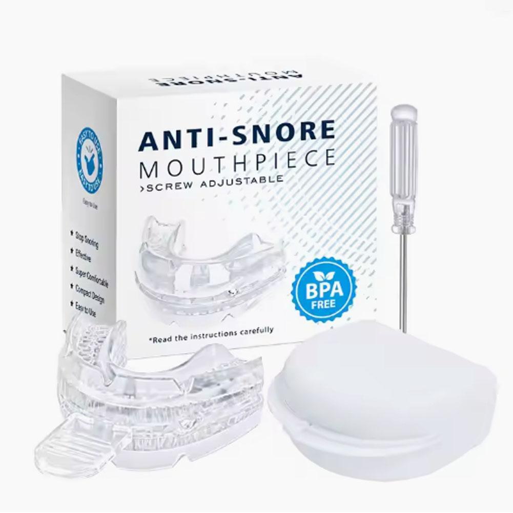 Adjustable Anti Snoring Device Mouth Guard Anti-Snoring Sleep Aid Device Sleeping Bruxism Snoring Stopper Help Sleep Mouthpiece