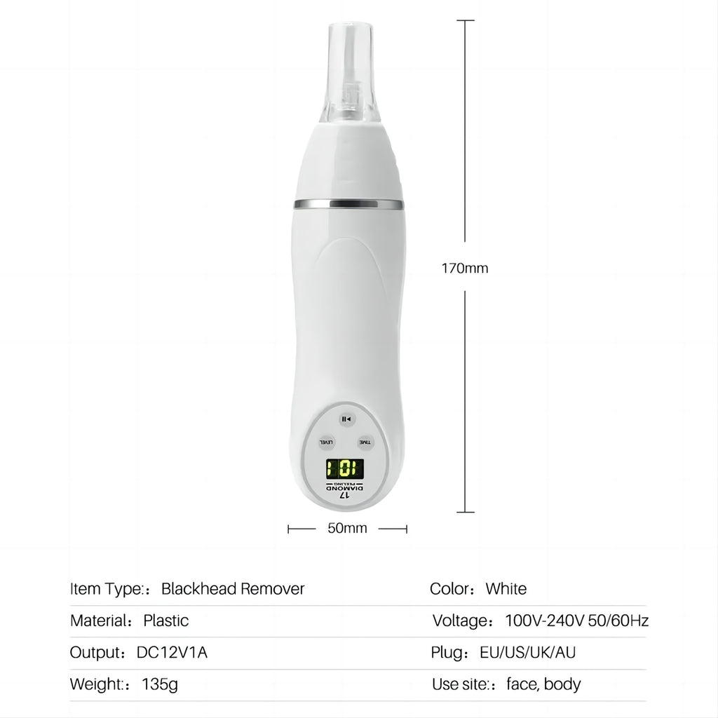 Diamond Microdermabrasion Blackhead Removal Vacuum Peeling Skin Rejuvenation Dermabrasion Facial Massage Beauty Device