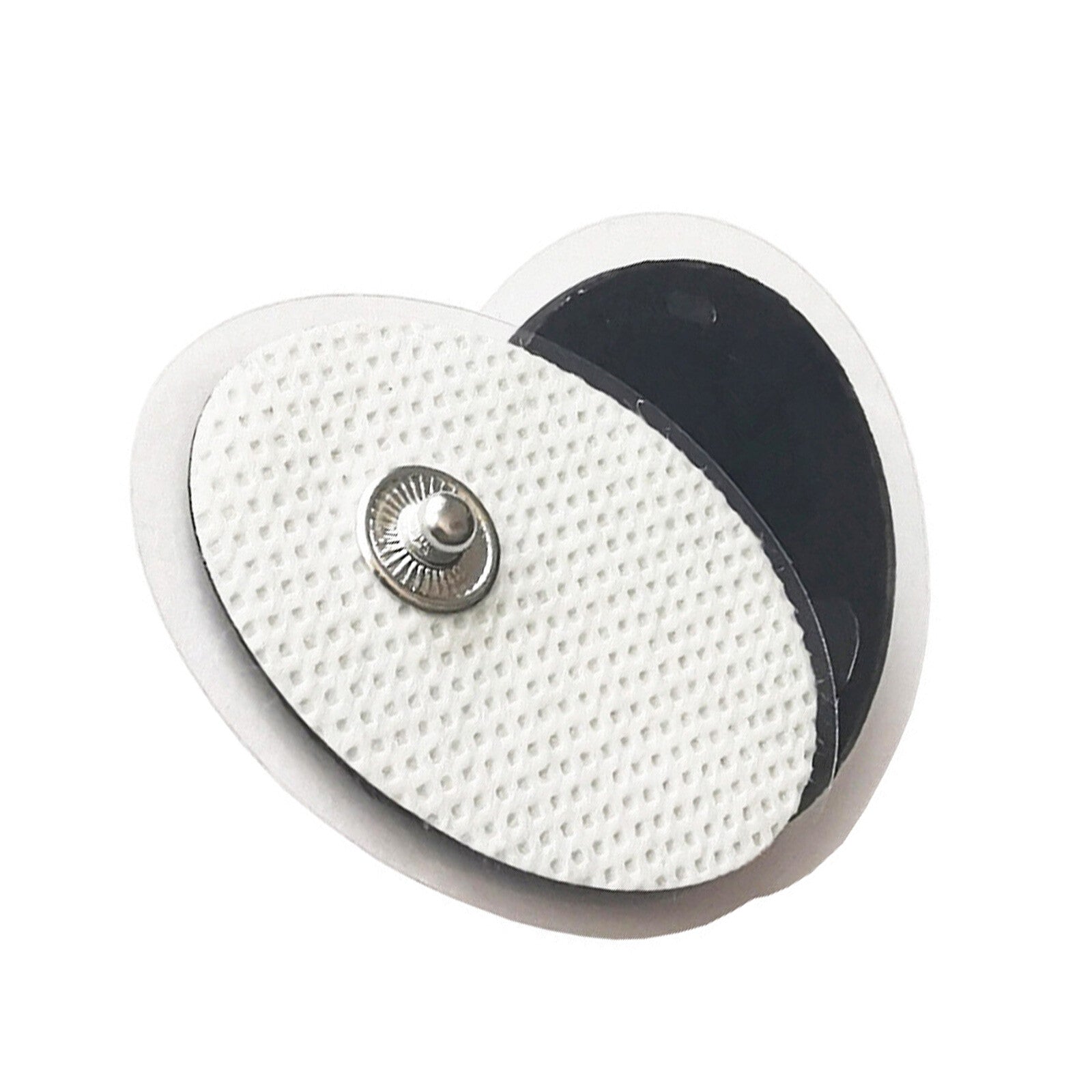10-80Pcs Replacement Small Oval Snap On / Palm Electrode Pads Cloth for Tens Machine Pulse Massagers Home Use