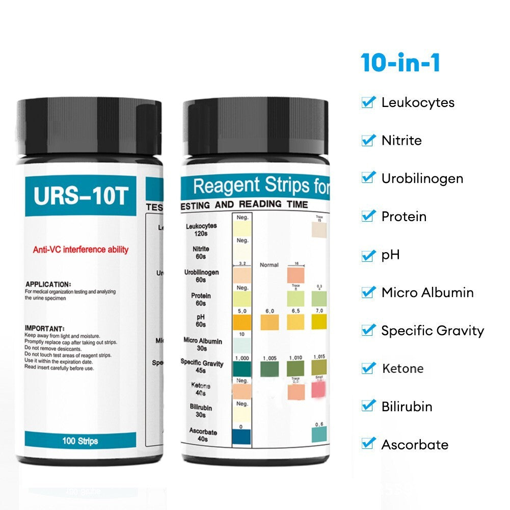 URS-3/9/10/11/12/14 Parameters Urine test Strips test in One Step Urinalysis Strips Reagent
