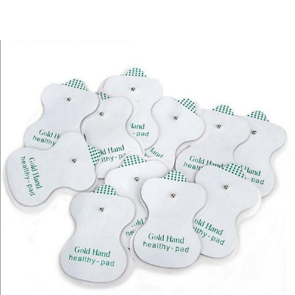 10/20/50 PCS Snap On Replacement Gourd-shaped Electrode Pads for E.M.S TENS  Unit Pulse Massager Digital Therapy Machine