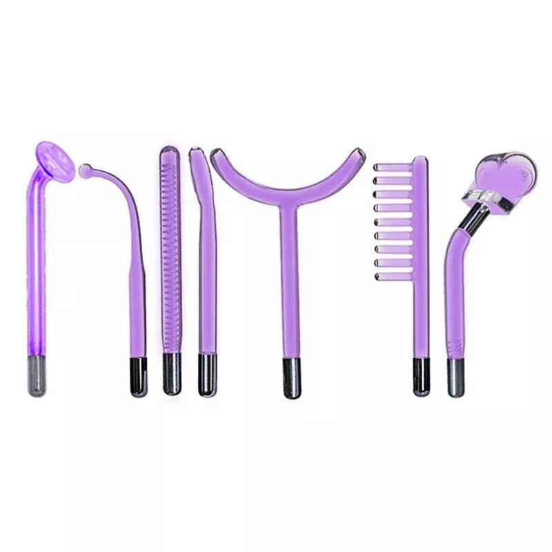 Replacement Glass Electrodes Red/Blue/Purple Light Glass Tube Accessories for High Frequency Facial Beauty Wand Machine