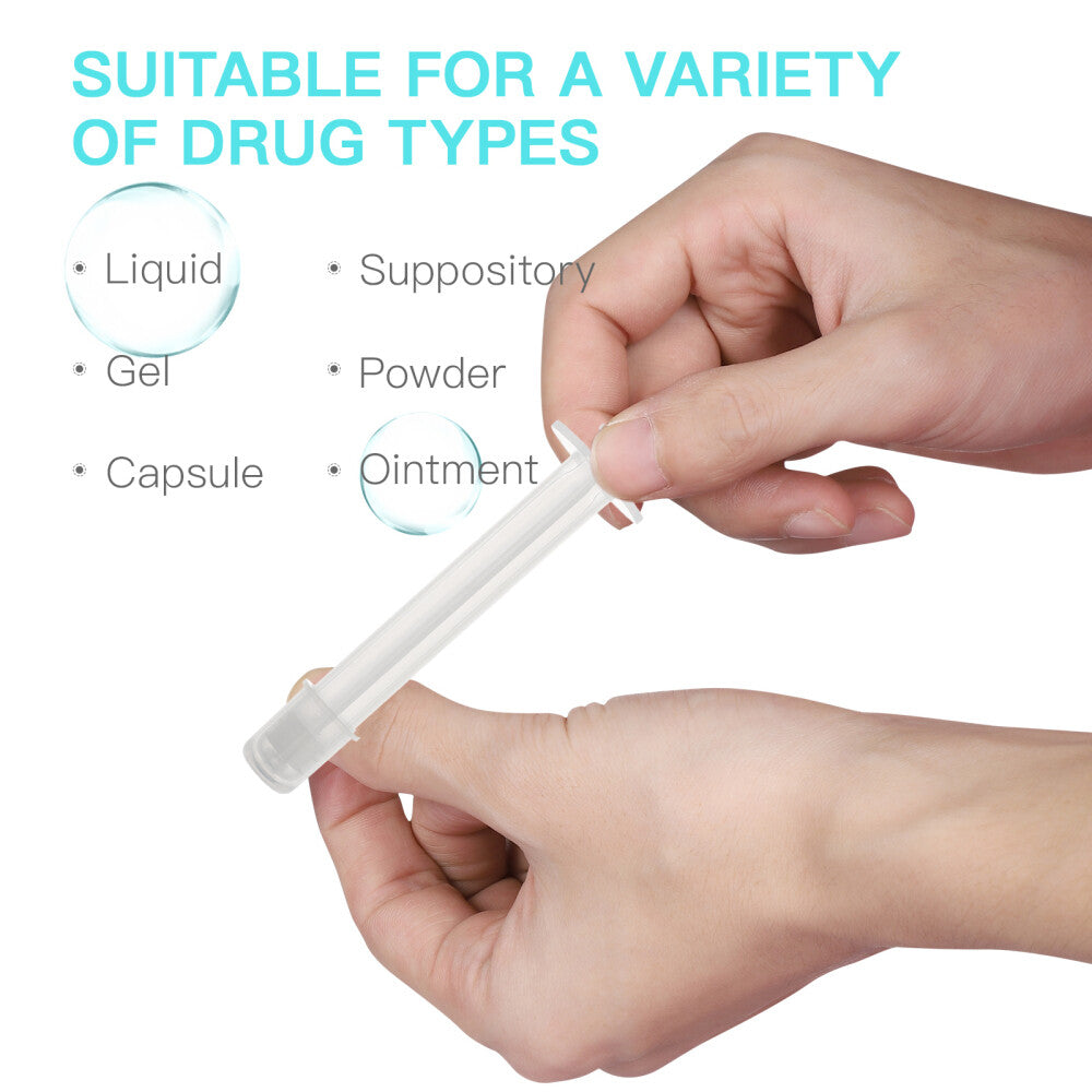 0.5ml Disposable Plastic Gel Applicator Vaginal Suppository Syringe Feminine Care Consumable Empty Applicator Tube