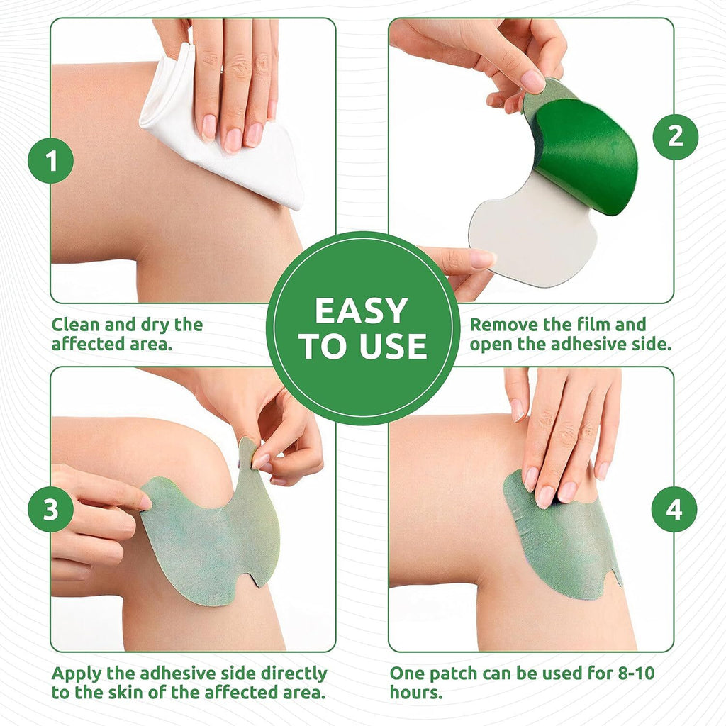 10/20/40 PCS Disposable Knee Pain Relief Patches Warming Herbal Plasters for Ache Knee Heat Pain Relief Therapy