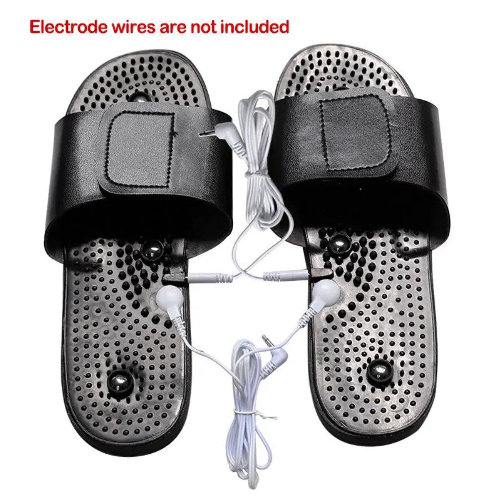 1 Pair Conductive Electrode Massage Slippers Foot Therapy Shoe Pad For TENS EMS Physiotherapy Machine Foot Circulation Relax Accessory