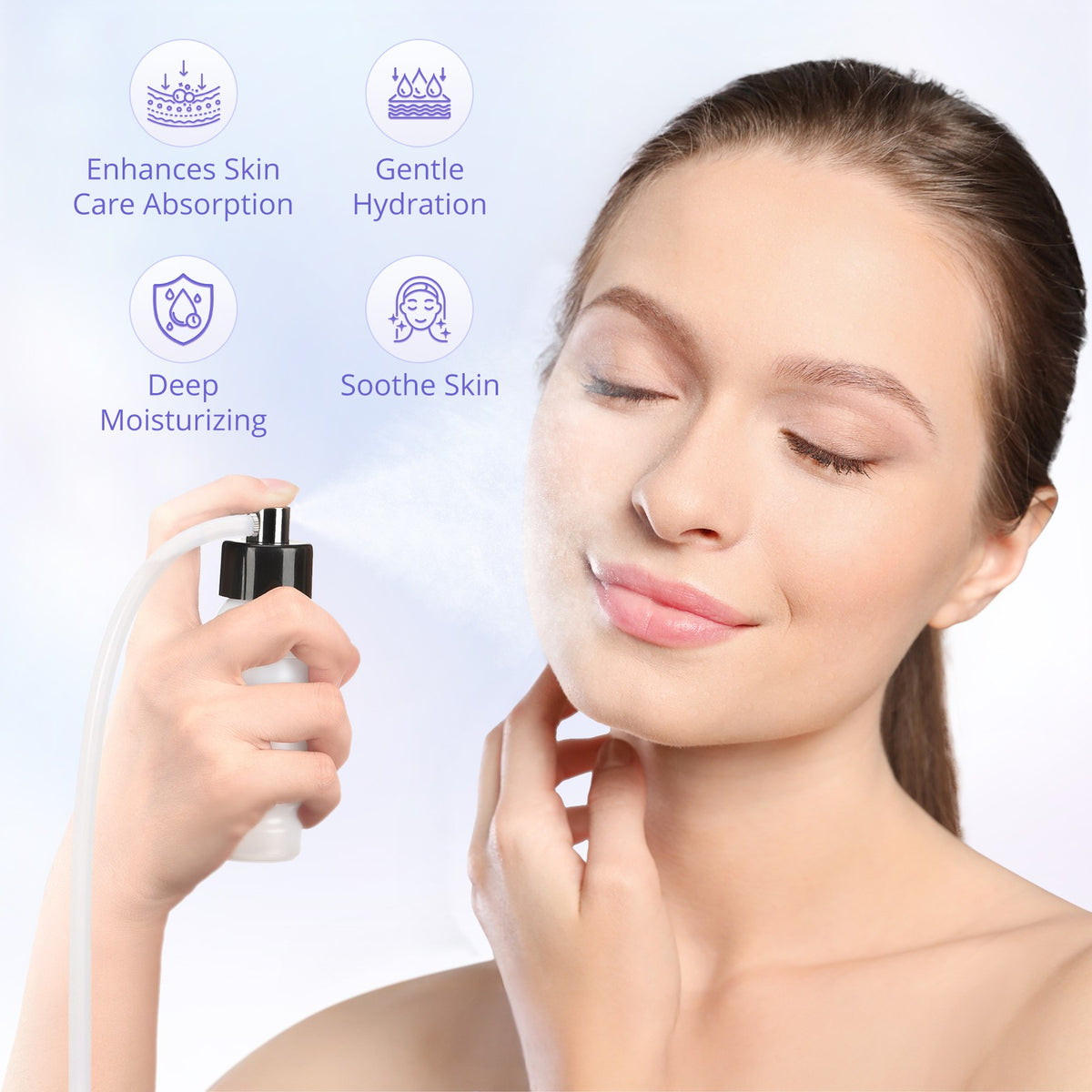 Portable 3 in 1 Microdermabrasion Dermabrasion Blackhead Remover Vacuum Suction Water Facial Sprayer Cleaning Machine