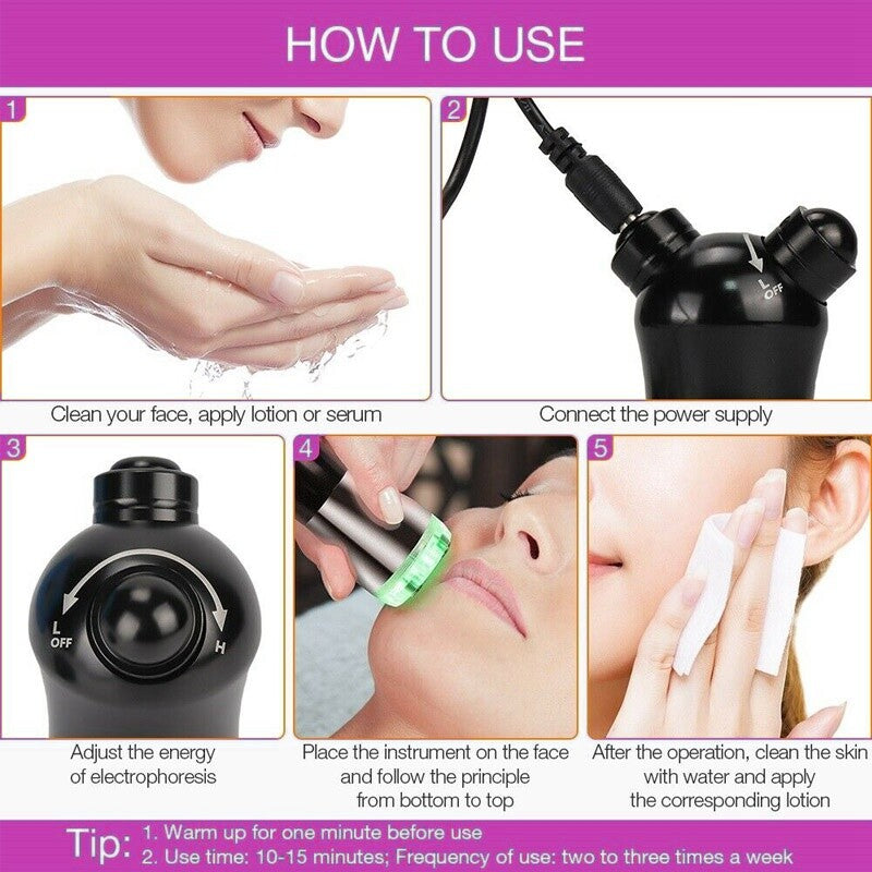 Mini RF Radio Frequency Facial Beauty Machine Home Use Skin Tightening Lifting Anti Wrinkle Face Rejuvenation Salon Skin Care Device