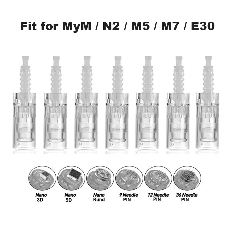 Micro Needle Cartridge Replacement Dr Pen Needles Cartridge Bayonet Coupling for M5 M7 N2 a6 E30 Skin Meso Therapy Microneedling Pen