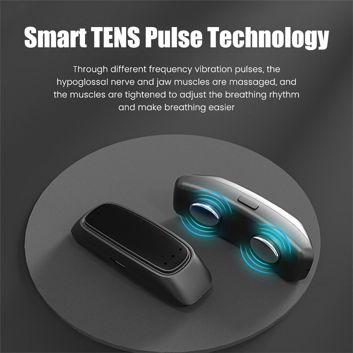 Electric Smart EMS Anti Snoring Pulse Device Rechargeable Comfortable Sleep Well Snoring Stopper