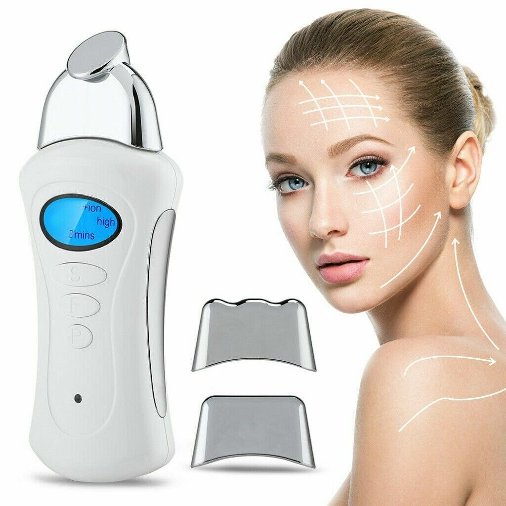 4 In 1 Micro Current Galvanic Spa Face Body Lifting Machine Electric Guasha Anti Aging Skin Firming Facial Toning Massager