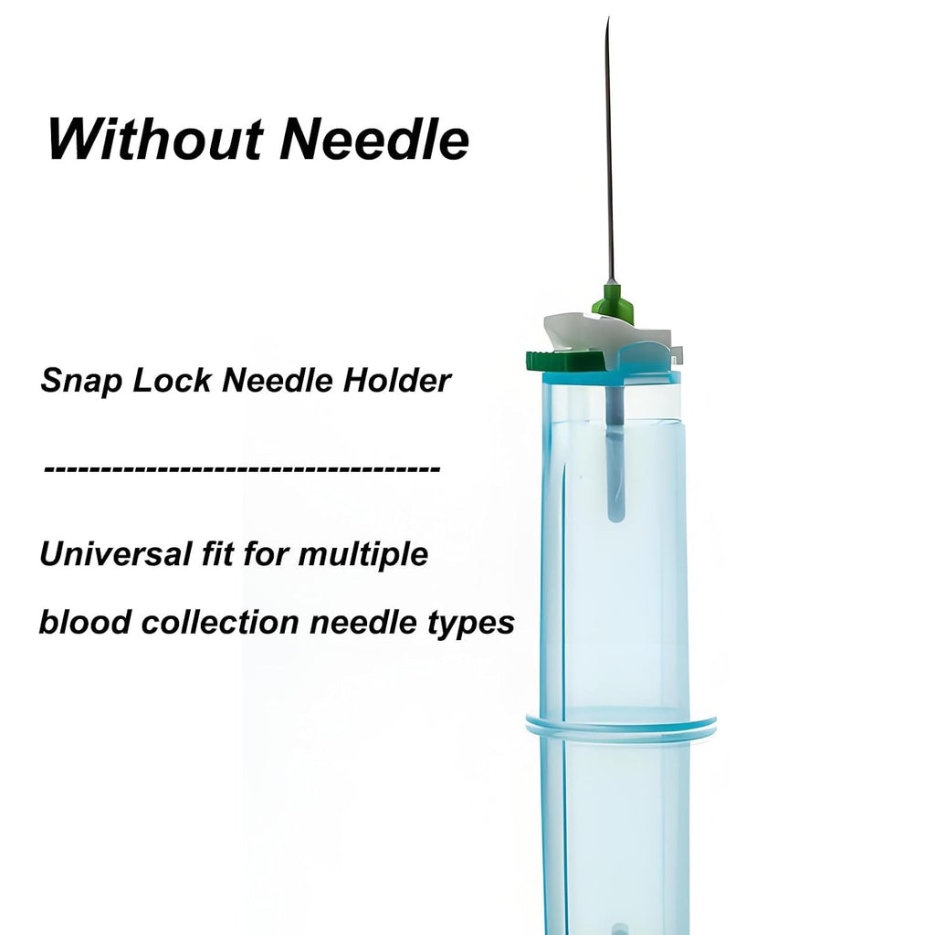 50/100Pcs Disposable Needle Holder Safety Lock Hub Needle Protector Luer Lock & Bayonet Type Needle Retainer for Medical Blood Collection