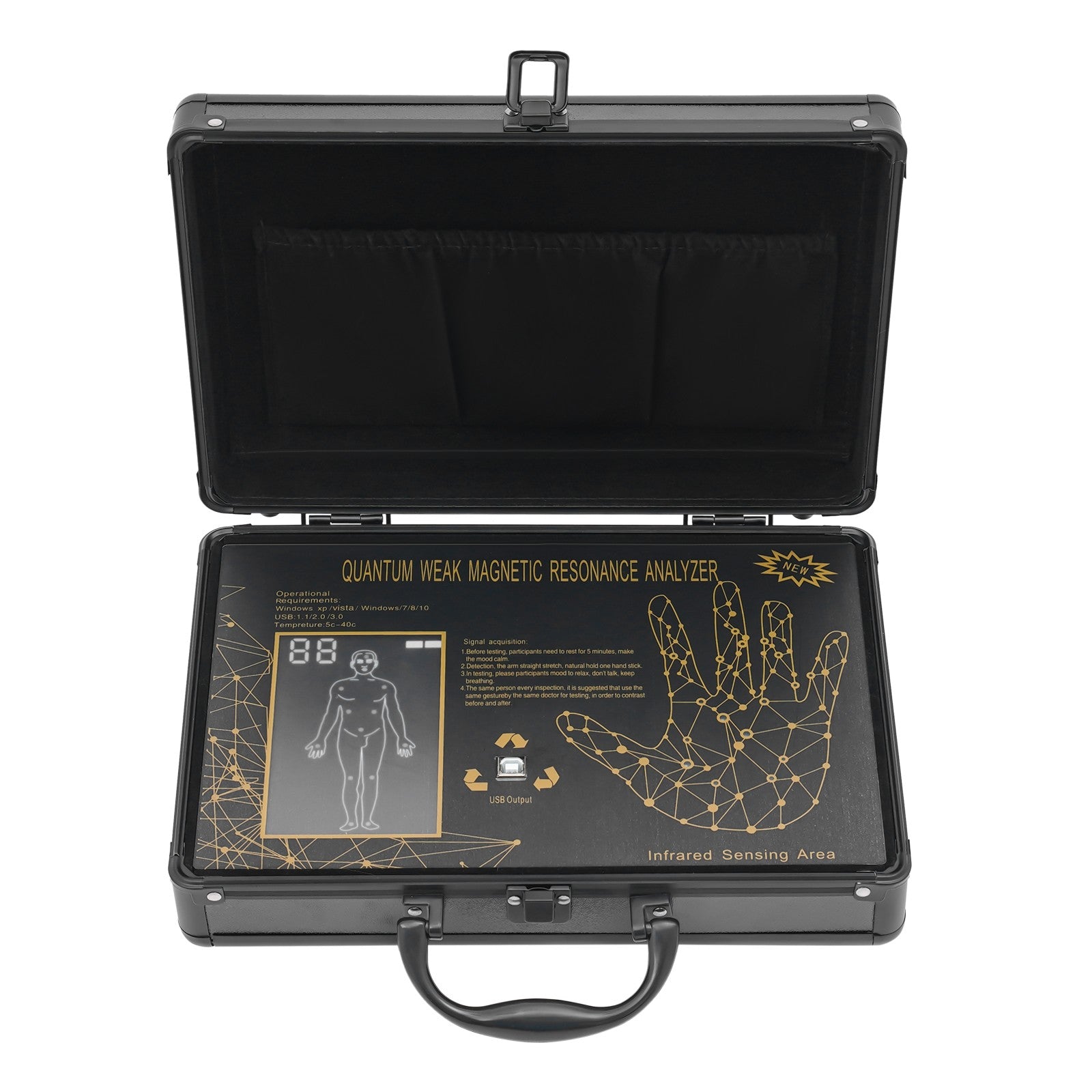 6th Gen Quantum Magnetic Resonance Body Analyzer, Quantum Analyzer Machine, Full-Body Scanner, Health Detector, Palm Touch